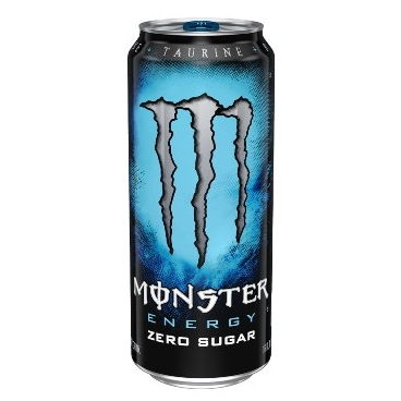 MONSTER ENERGY DRINK - ZERO SUGAR (BLACK & BLUE) 12x500ml