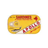 APOLLO GIALLO SARDINE IN OLIO PICCANTE 50x125g